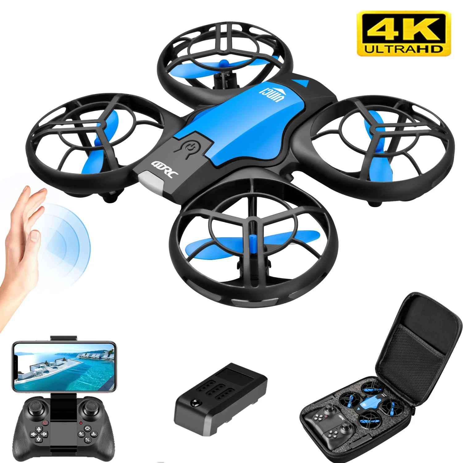 V8 New Mini Drone 4K Professio - огляд і ціна Rc Helicopter Electric
