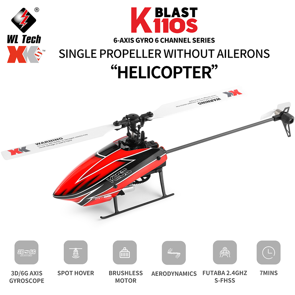 Wltoys XK K110S 6CH 3D 6G Syst - огляд і ціна Rc Helicopter Large